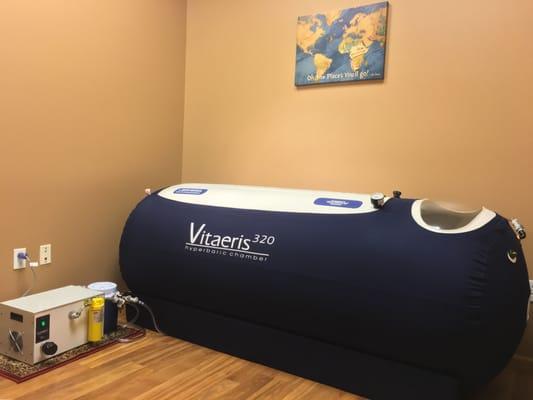 Our Hyperbaric Oxygen Therapy (HBOT) chamber