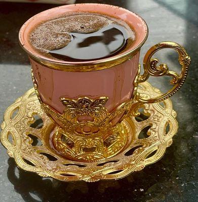 Turkish coffee in this super cute cup