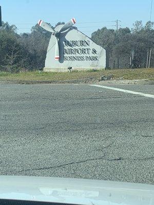 Entrance to the airstrip