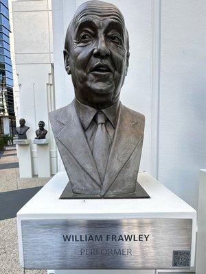 I Love Lucy Fred William Frawley Bronze Bust. The Free Television Hall of Fame is hidden in the back in North Hollywood CA.