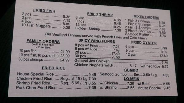 Mr.Seafood Menu in Rosenberg Texas 2813423929