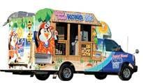 Kona Ice on the road to another fund raising event at a school or youth sports event.