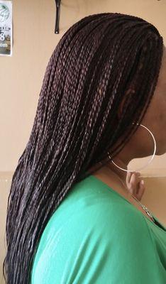 Tiny box braids