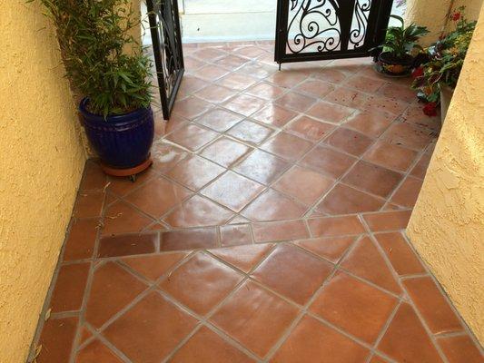 Saltillo Tiles Installed and Sealed