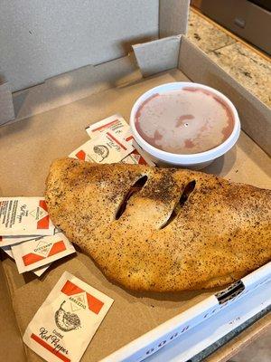 Vegan calzone