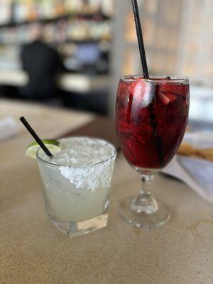 Skinny margarita and sangria!