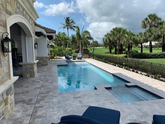 Travertine Pool Deck designs