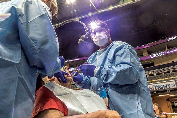 Mission of Mercy - Free dental clinic offered once a year.