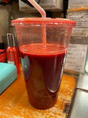 Suppose to be a carrot apple beet ginger  juice