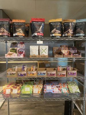 Really nice selection of organic, small batch, and local snacks