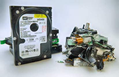 Witness the shredding of your hard drives by appt. Tel. 310.212.5266