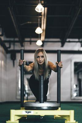 Carly Audette- Sled Push