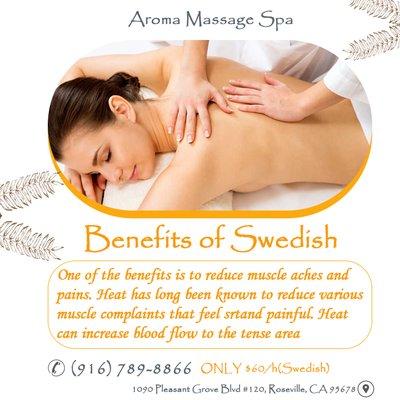 ONLY $59.99 - 60Min Swedish Massage