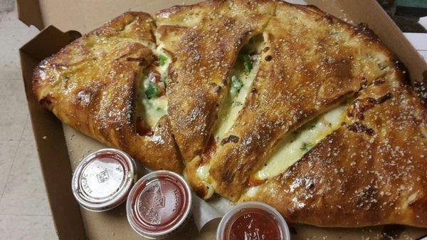 Biggest and best calzones and strombolis around