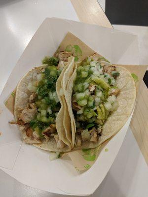 Chicken tacos Baja style