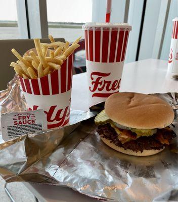 Bacon Double with Fries and Drink