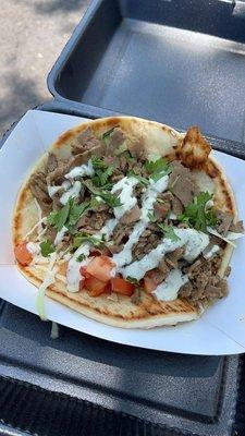 Lamb gyro $14 definitely not worth it.