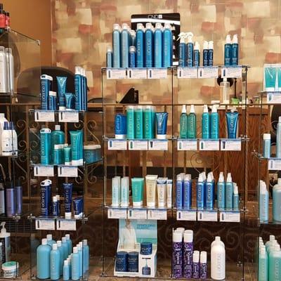 Some of the hair care products we carry.