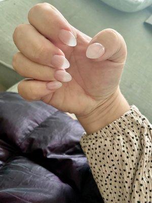 Natural looking mani.