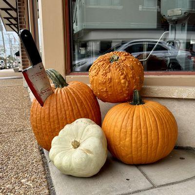 Halloween decorations 2024 outside of their front door