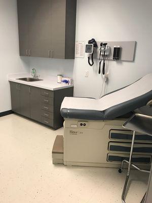 We now have 17 General Medicine exam rooms, 4 Ped's exam rooms, 2 Women's Health exam rooms, 3 Optometry, & 2 Dental rooms.