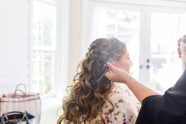 Bridal hair