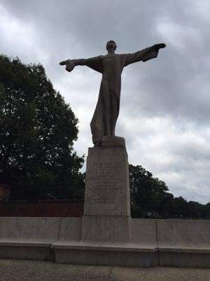 The Titanic Memorial is along the trail on the Anacostia waterfront.