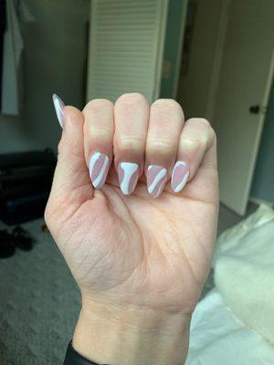 Acrylic full set gel manicure