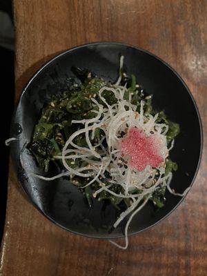 Lovely seaweed salad to start