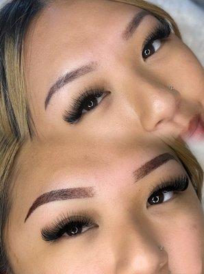 Ombre Powder Brows by Aileen. Appointment only, please contact Aileen for more information.