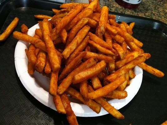 Large spicy fries