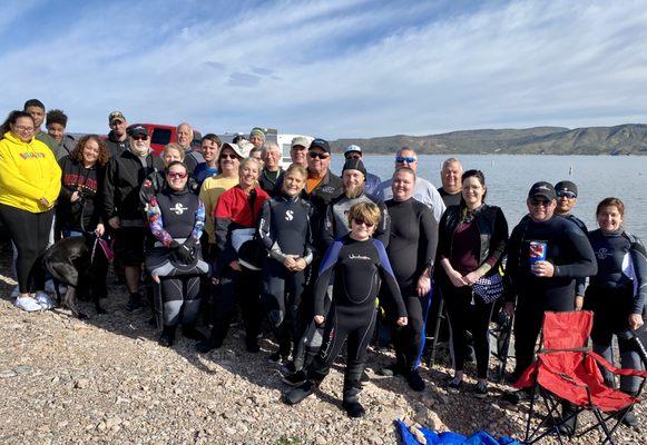 We dive frequently at local Lake Pleasant