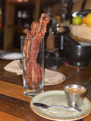 Candied Bacon In A Glass