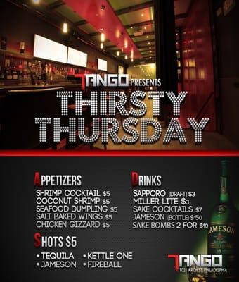 THIRSTY THURSDAY@TANGO CHINATOWN