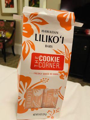 Liliko'i bars ($12 for eight, 1 oz bars) Very good, but pricey