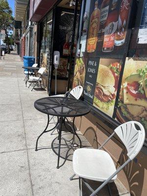 Outdoor seating