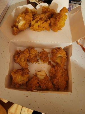 12 pc. Nuggets were just tenders ripped into 11 pieces