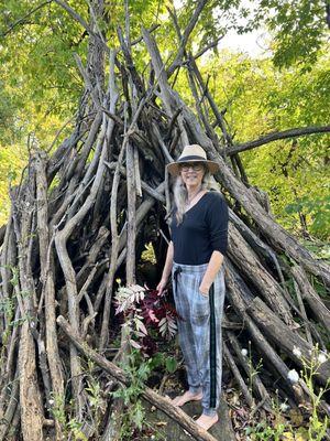 Self Care earthing in the woods!