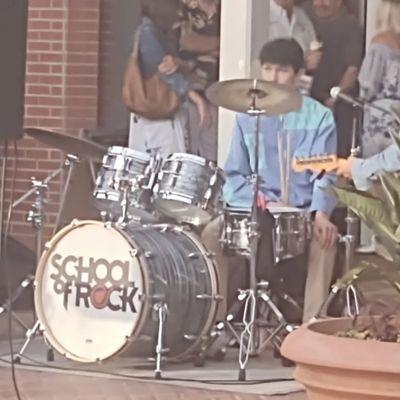 Live music provided by School of Rock Scripps Ranch House Band in the Lumberyard courtyard