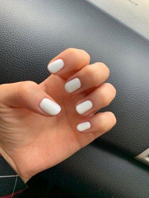 White Gel Manicure