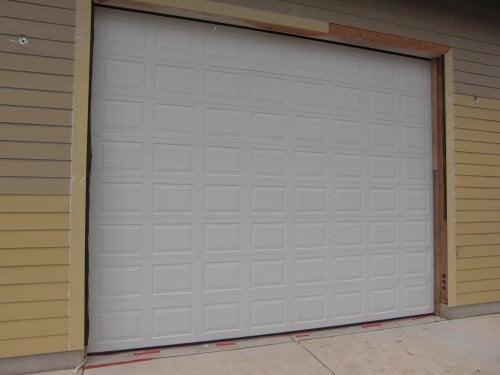 insulated, RV size garage door