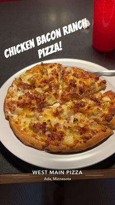 8" Chicken Bacon Ranch Pizza