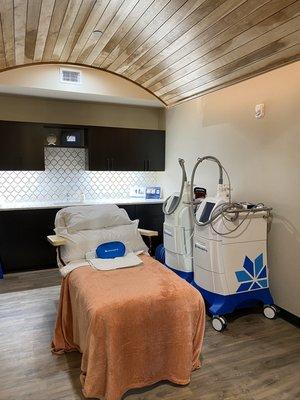 Our brand new Coolsculpting room is cozy and luxurious!