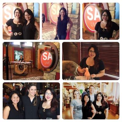 Thank you SA living for choosing our salon for this opportunity! Spurs spirit!