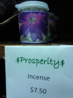 Prosperity Incense, a custom blend