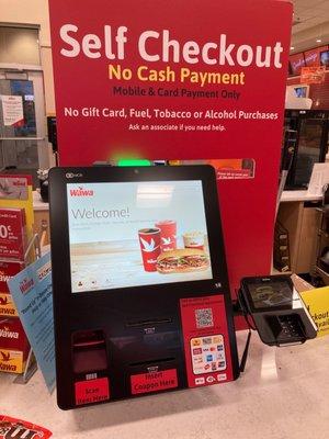 Self checkout at Wawa.