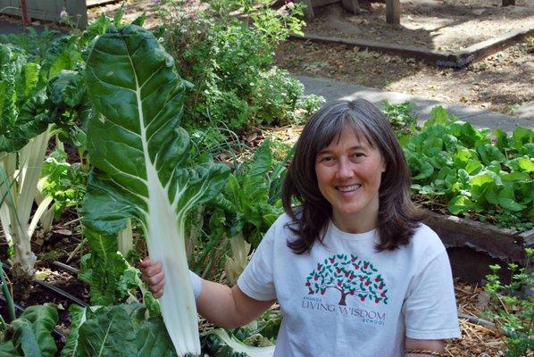 The community has an organic garden and a fruit orchard