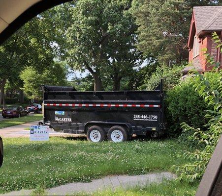 The Dumpster They Got Upset With Me For Not Allowing These Bully's To Put In My Driveway...