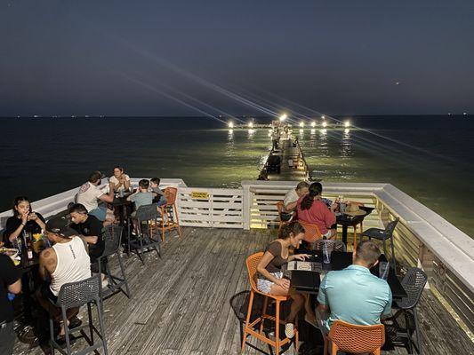 Dinner on the rail.