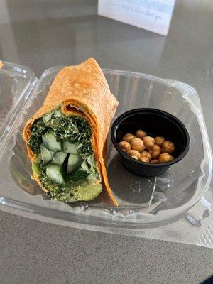 Nashville hot kale wrap